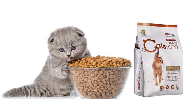 Thức ăn cho mèo catsrang được nhập khẩu từ Hàn Quốc
