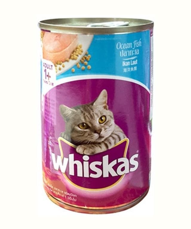 Thức ăn whiskas dạng ướt có nhiều mùi vị, màu sắc giúp mèo dễ nhai và hấp thụ chất dinh dưỡng dễ dàng
