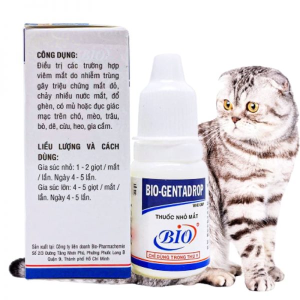 Thuốc nhỏ mắt cho mèo Bio Gentadrop