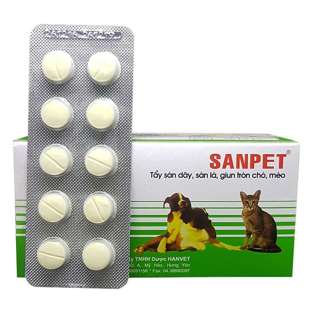 Thuốc tẩy giun sanpet cho chó là loại thuốc được nhiều người khuyên dùng
